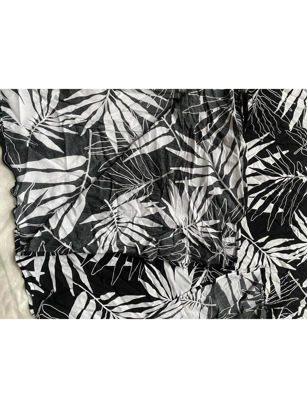 Joyspun Black and White Leaf Print Spaghetti Strap Dress 3X - Picture 8 of 12